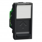 Розетка комп'ютерна SCHNEIDER Unica NEW RJ45 (кат. 6) неекран. 1 мод. антрацит