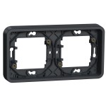 Рамка подвійна SCHNEIDER Mureva Styl MUR34101 IP55 чорна