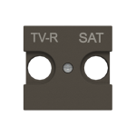 Лицевая панель розетки ABB Zenit TV/R+SAT 2 мод. антрацит N2250.1AN