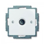 Розетка TV індивідуальна ABB Вasic55 біла