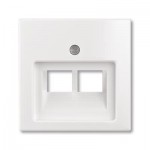 Центральна плата 2-на комп'ютерна наклонна ABB Вasic55 біла