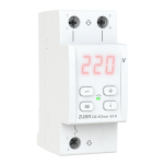 Реле напруги ZUBR D2-63 red 1ф 63А 2мод вольтметр термозахист