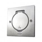 Люк розетковий для підлоги LEGRAND нержавіюча сталь квадратний