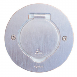 Люк розетковий для підлоги LEGRAND нержавіюча сталь круглий