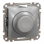 Светорегулятор LED SCHNEIDER Sedna Design поворотно-нажимной RC 3-370Вт алюминий