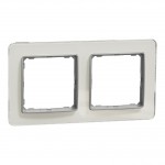 Рамка SCHNEIDER Sedna Design 2-м скло біле