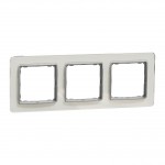 Рамка SCHNEIDER Sedna Design 3-м скло біле