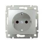 Розетка з заземленням 16А LEGRAND Valena Classic алюміній