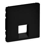 Лицьова панель розетки 1*RJ45 LEGRAND Valena life чорна матова