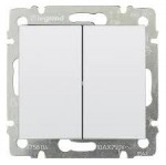 Вимикач двоклавішний (сх 5) LEGRAND Valena Classic білий