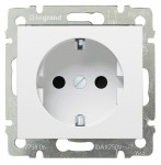 Розетка з заземленням LEGRAND Valena Classic 16А біла