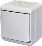 Вимикач 1-клавішний ETI Hermetics VHE-1 IP54 білий