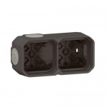 Коробка накладна LEGRAND Plexo New 2-постова IP55 антрацит