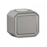 Вимикач/перемикач LEGRAND Plexo New 1-кл накладний IP55 сірий