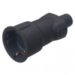 Розетка с заземлением LEGRAND IP44 16А черная