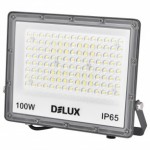 Прожектор DELUX FMI 13 LED 100 Вт 6500К IP65 сірий світлодіодний