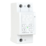 Реле напруги ZUBR D2-32 1ф 32А 2мод вольтметр мін. напр. макс. напр. термозахист