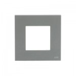 Рамка ABB Zenit R Solid 1-м срібна N2271.1 РL