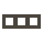 Рамка ABB Zenit S 3-м чорна матова N2273.А NТ