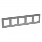 Рамка 5-м LEGRAND Niloé Step сталь