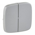 Клавіша вимикача подвійна LEGRAND Valena Allure алюміній