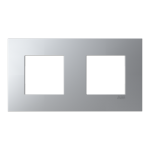 Рамка ABB Zenit S 2-м срібна N2272.А PL