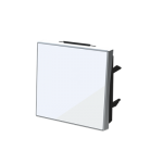 Клавіша одинарна АВВ Sky Niessen біле скло