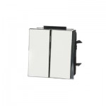 Клавіша подвійна АВВ Sky Niessen біла