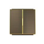 Клавіша подвійна АВВ Sky Niessen античне золото