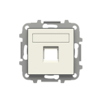 Центральна плата виводу АВВ Sky Niessen з супортом одинарна комунікаційна біла