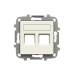 Центральна плата виводу АВВ Sky Niessen з супортом подвійна комунікаційна біла