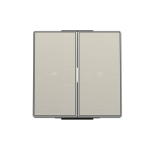 Клавіша подвійна жалюзі АВВ Sky Niessen нержавіюча сталь