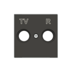 Центральна плата до розетки TV+R АВВ Sky Niessen чорний оксамит