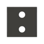 Центральна плата 2хRCA АВВ Sky Niessen чорний оксамит