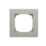 Рамка 1-м АВВ Sky Niessen нержавіюча сталь