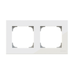 Рамка 2-м АВВ Sky Niessen скло біле