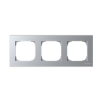 Рамка 3-м АВВ Sky Niessen срібна