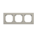 Рамка 3-м АВВ Sky Niessen нержавіюча сталь