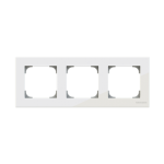 Рамка 3-м АВВ Sky Niessen скло біле