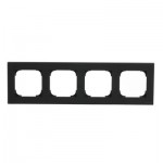 Рамка 4-м АВВ Sky Niessen чорний оксамит