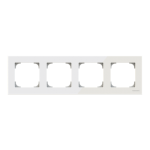 Рамка 4-м АВВ Sky Niessen скло біле