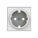 Центральна плата розетки з зк АВВ Sky Niessen скло біле