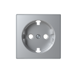 Центральна плата розетки з зк плоска АВВ Sky Niessen срібна