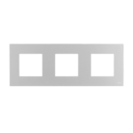 Рамка ABB Zenit S 3-м срібна N2273.А PL