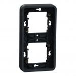 Рамка двойная SCHNEIDER Mureva Styl MUR34151 вертикальная IP55 черная