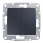 Вимикач SCHNEIDER Sedna SDN0600170 2кл. (Сх.6+6) перемикач графіт