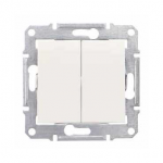 Вимикач SCHNEIDER Sedna SDN0600123 2кл. (Сх.6+6) перемикач слонова кістка