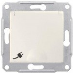 Розетка SCHNEIDER Sedna SDN3100123 з заземл.контактом з захисними шторками і кришкою слонова кістка