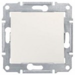 Вимикач SCHNEIDER Sedna SDN0100123 1кл. (Сх.1) слонова кістка