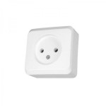 Розетка SCHNEIDER PRIMA WDE001000 без заземлюючого контакту без захисних шторок відкр. установка біла